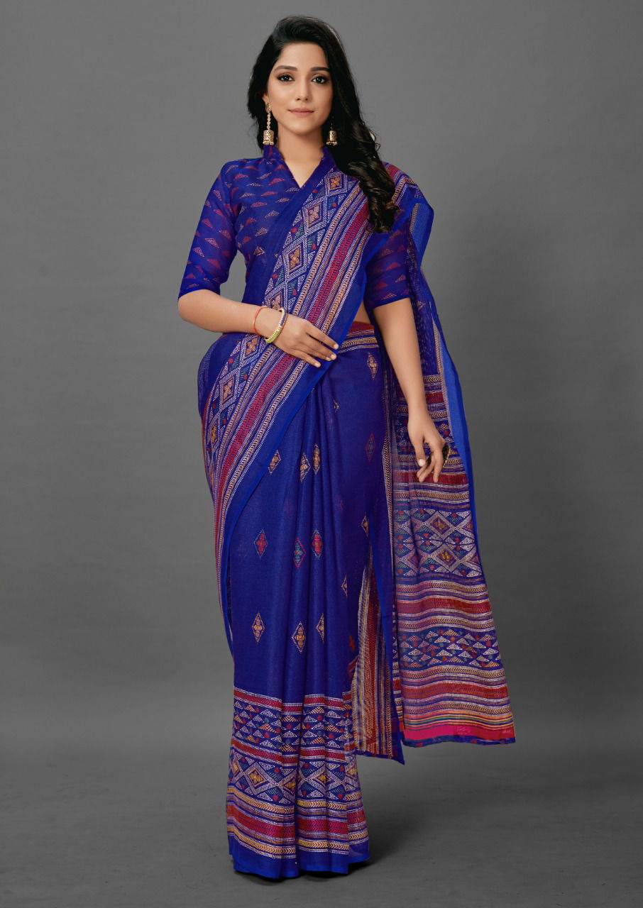 Jute Silk 101 Casual Wear Designer Fancy Silk Sarees Collection